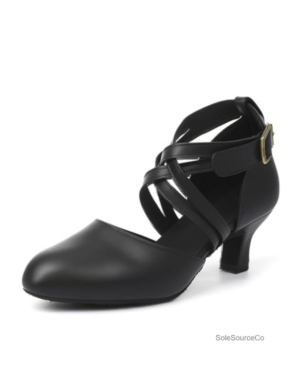 Women's Latin Ballroom Dance Shoes Lace-Up Practice Heels